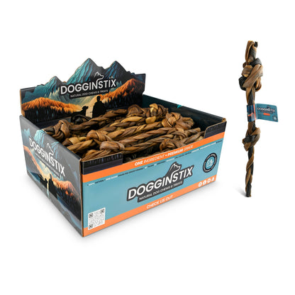 Braided Sticks Lamb Collagen Double Knots