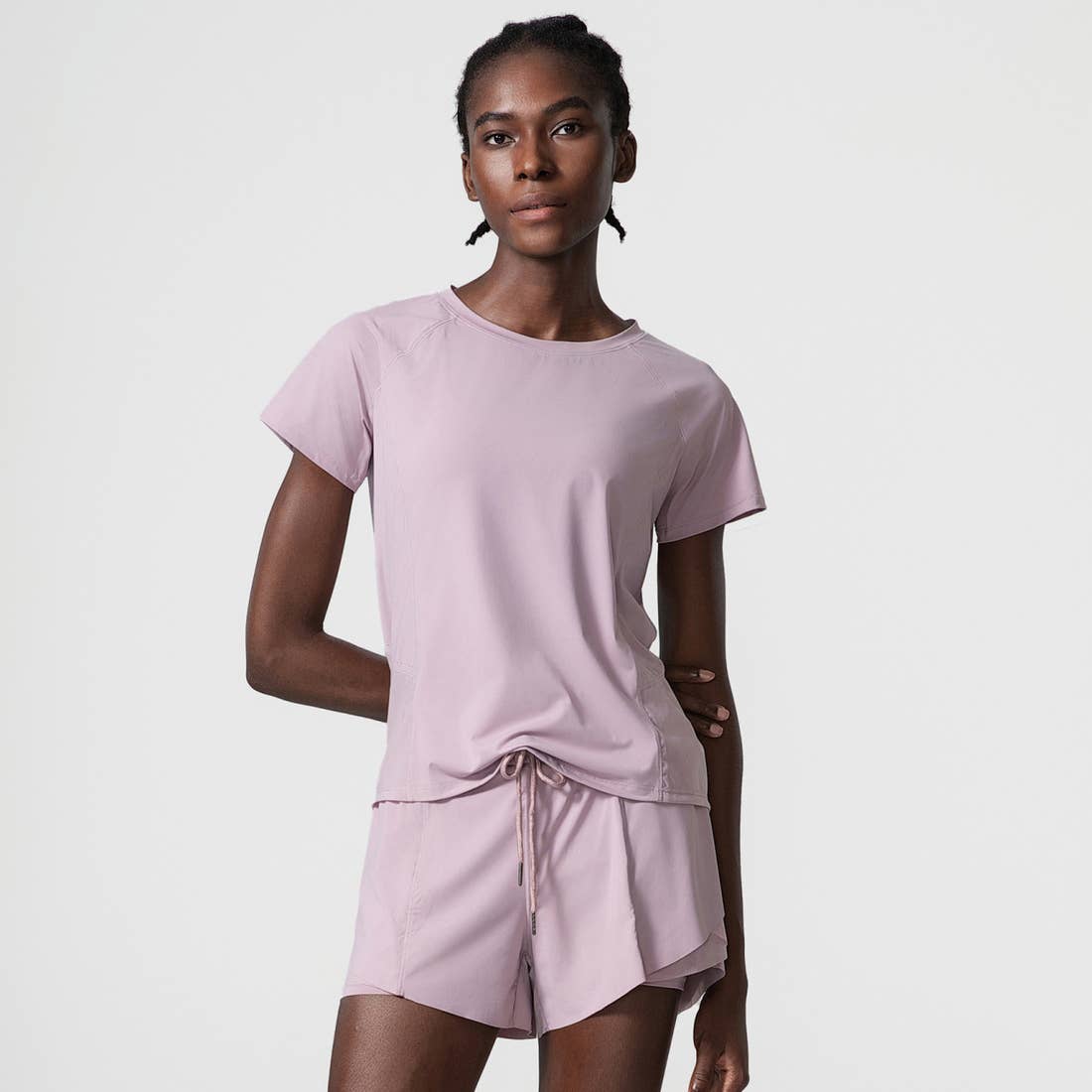 Loose Breathable Yoga Wear Sport Breathable T-Shirt: Pink