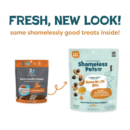 Peanut Butter Bliss Bone Broth Dog Training Treats