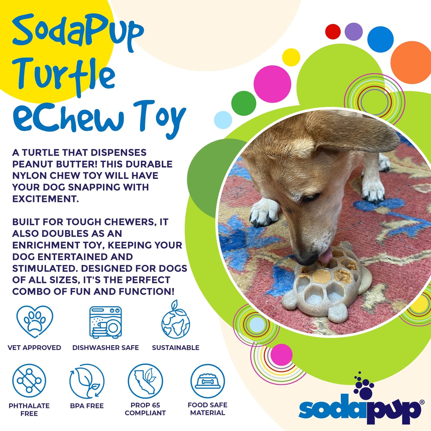 Turtle Durable Nylon Chew Toy: Turtle