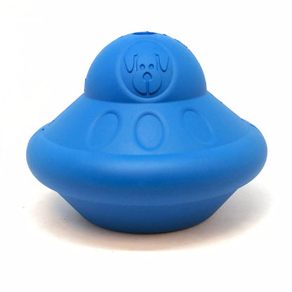 Spotnik Flying Saucer -Chew Toy-Treat Dispenser-Blue: Large