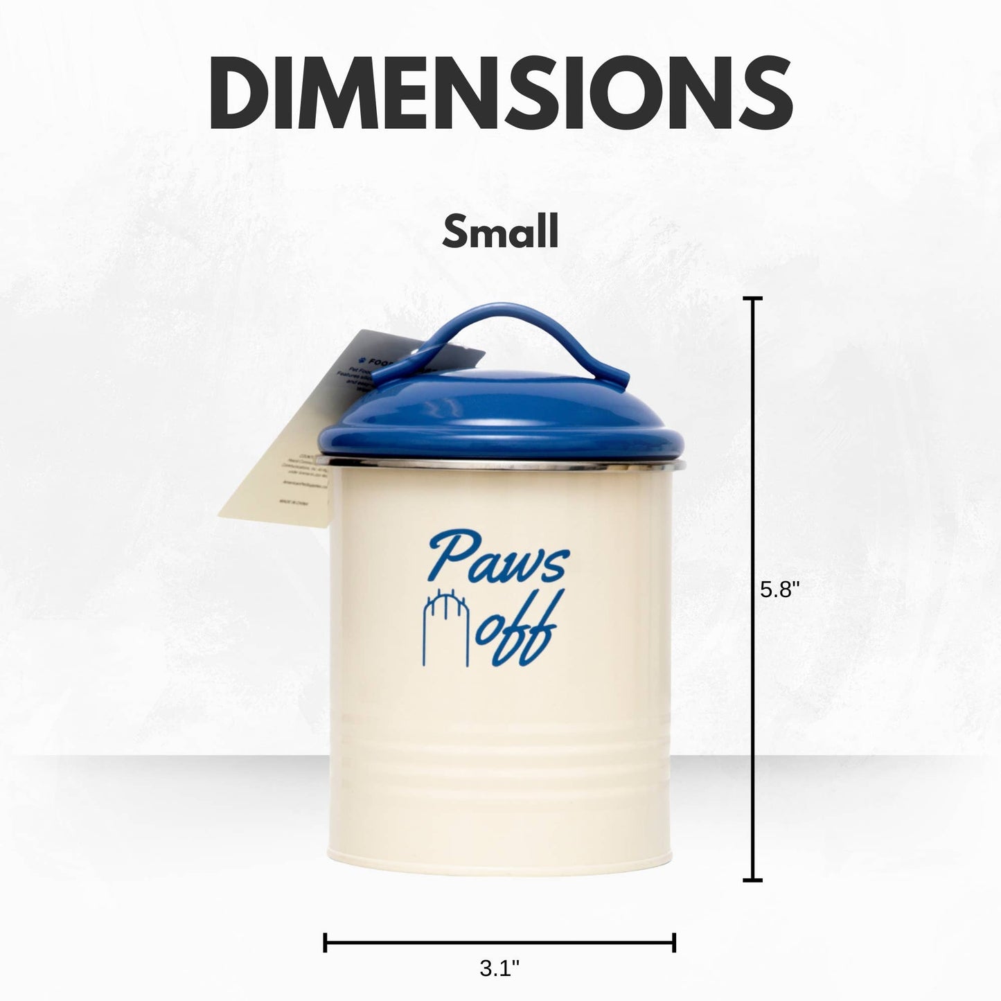 French Blue Pet Treat Storage Canisters
