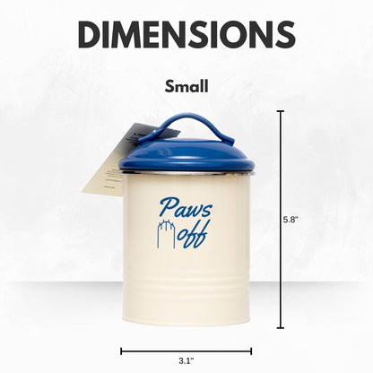French Blue Pet Treat Storage Canisters