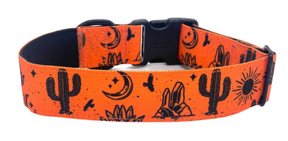 Orange Agave Dog Collar