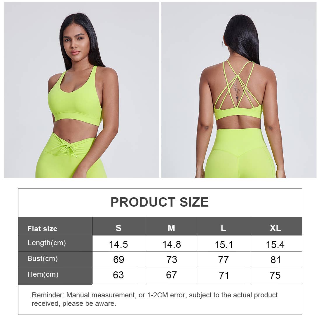 Women Cross Back Mid Support Sport Bra: Sky Blue