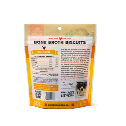 Brutus Bone Broth Biscuits - Chicken Flavor