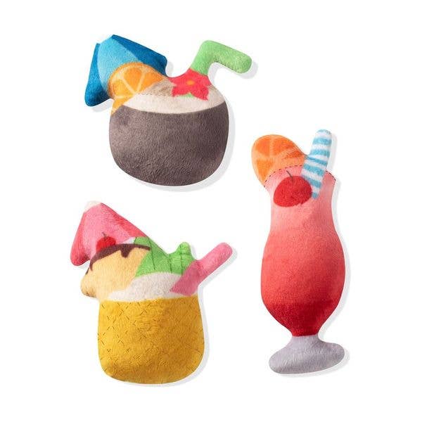 Small Dog Toy Set - Tropical Drinks