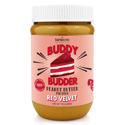 Dog Peanut Butter, Red Velvet Buddy Budder