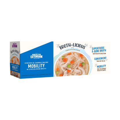 Broth-Licious Chicken & Carrots in Bone Broth- Mobility Recipe for Adult Dogs