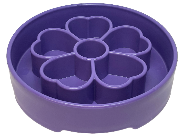 Flower Slow Feeder Bowl for Dogs: Flower Bowl - Pink