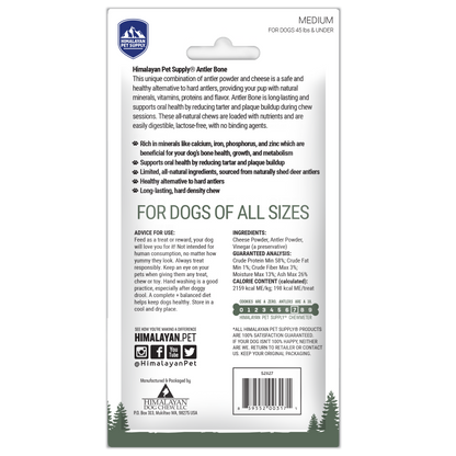 Himalayan Dog Chew Bone Antler Medium