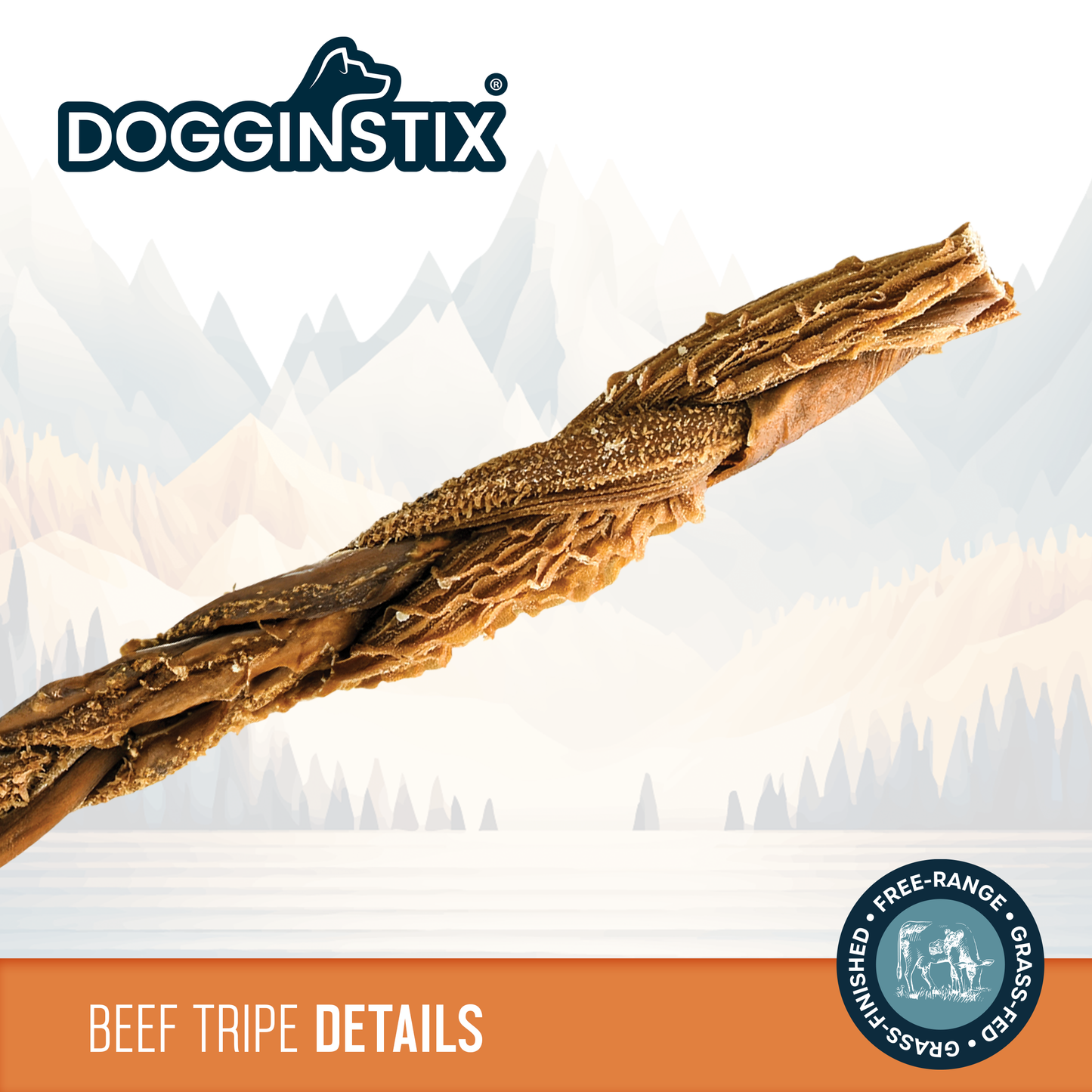6" Braided Beef Tripe Sticks