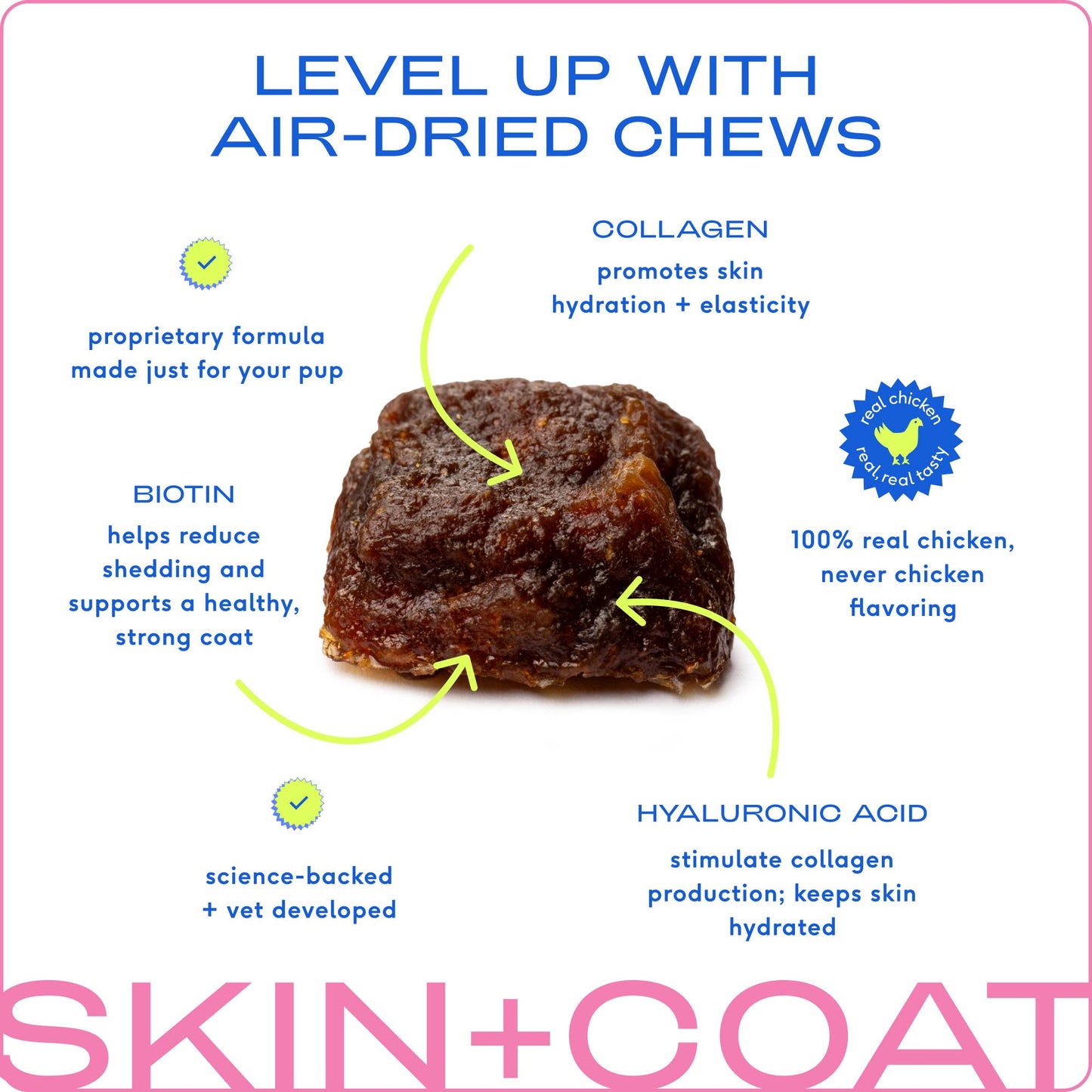 Native Pet Skin + Coat Chews, Skin & Coat Supplement for Dogs: 30ct