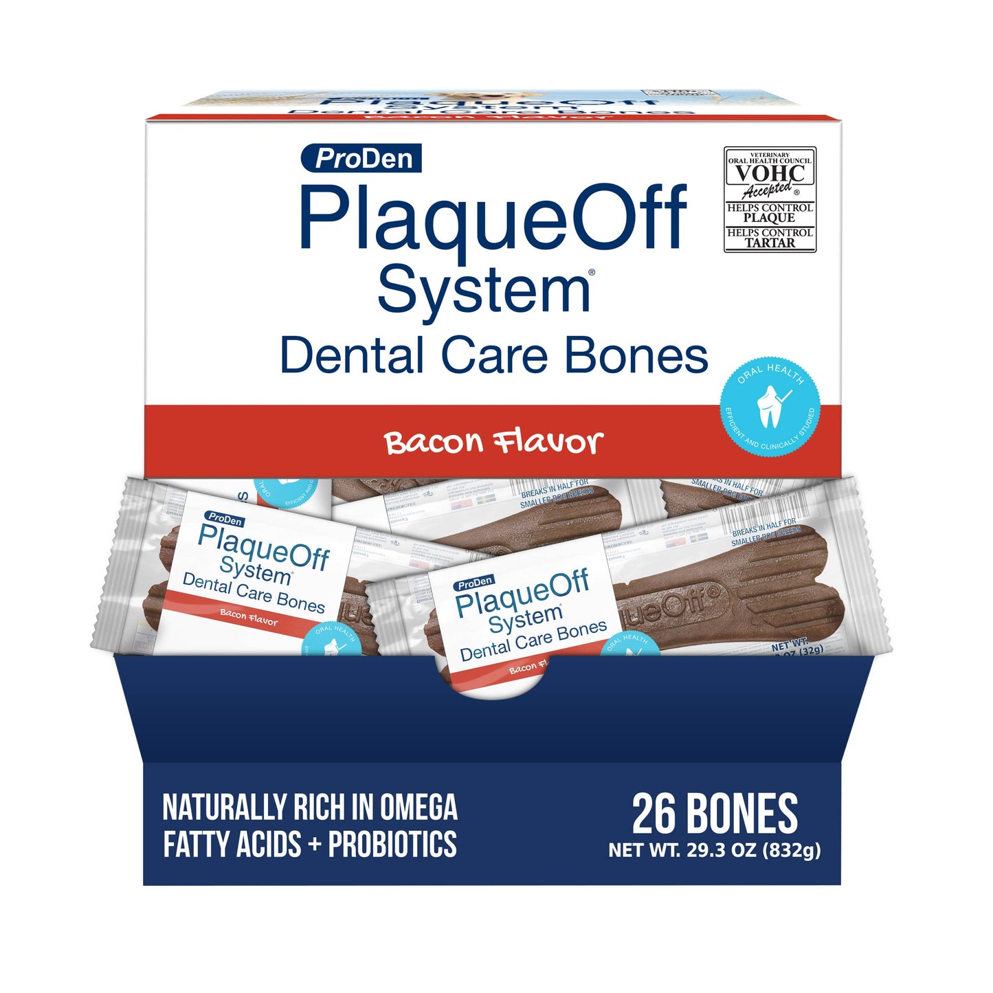 ProDen PlaqueOff System™ Dental Care Bones SINGLE- Bacon