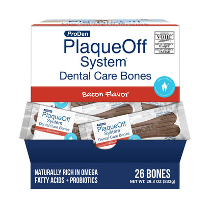 ProDen PlaqueOff System™ Dental Care Bones SINGLE- Bacon