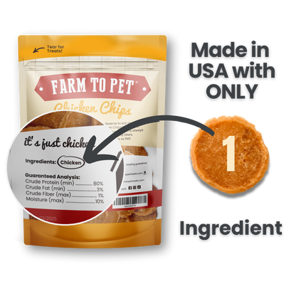Chicken Chips Dog Treats: 4oz