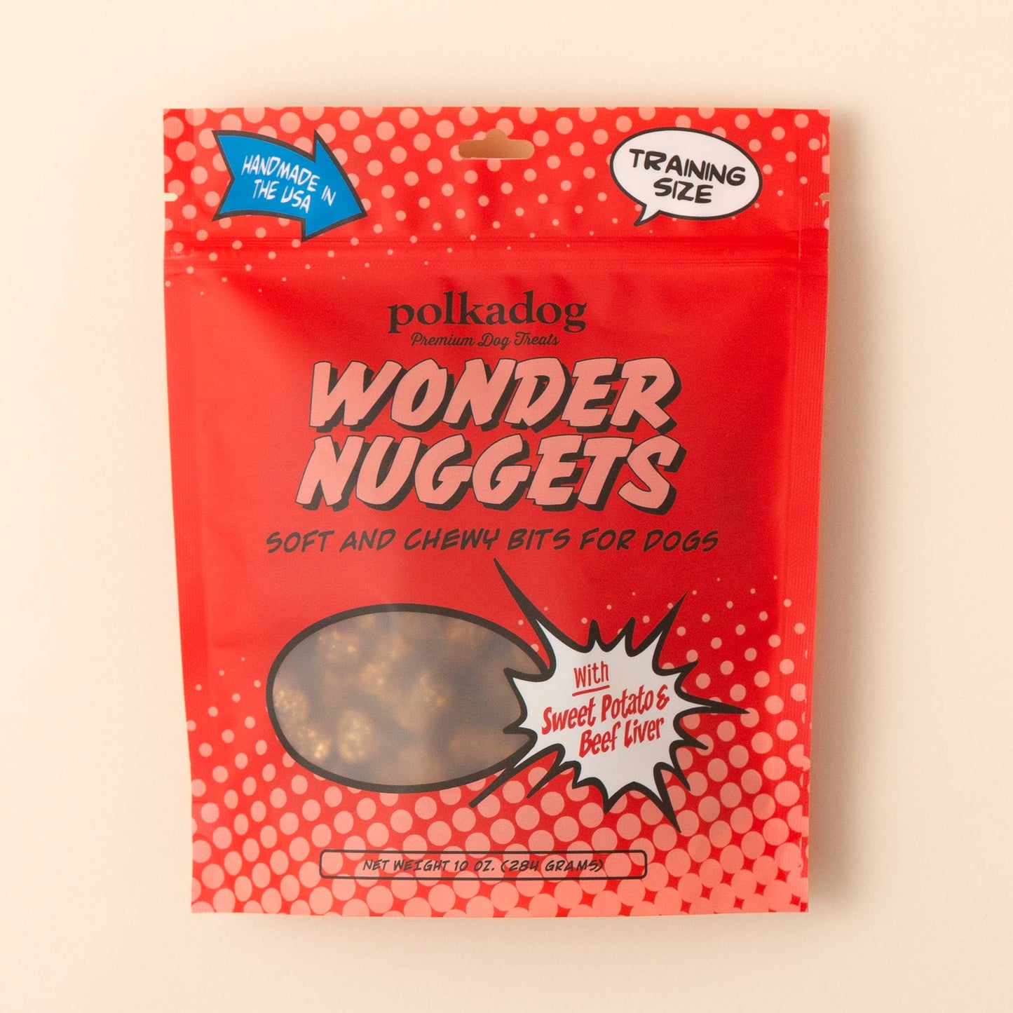 Polkadog Wonder Nuggets, Sweet Potato & Beef - 10oz - Dog Treats