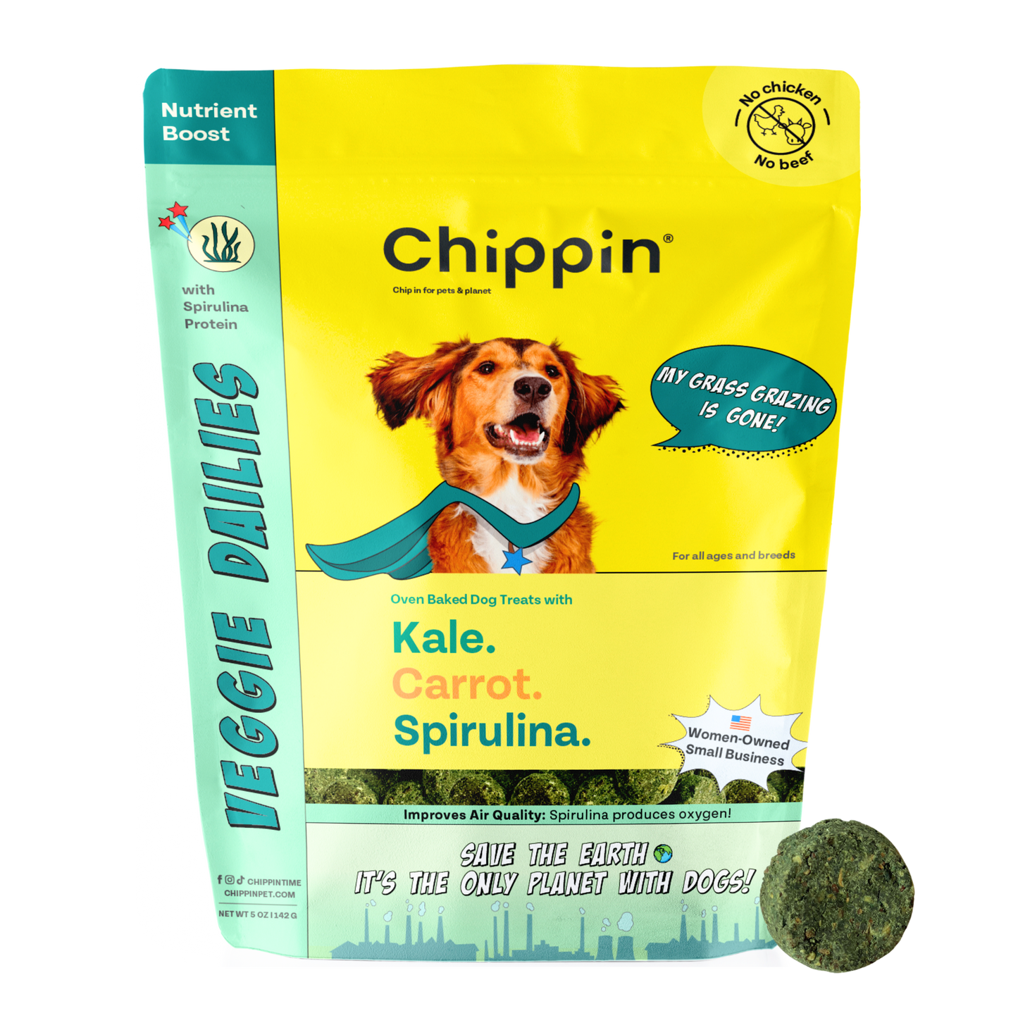 Veggie Dailies Kale Carrot Spirulina Dog Treats