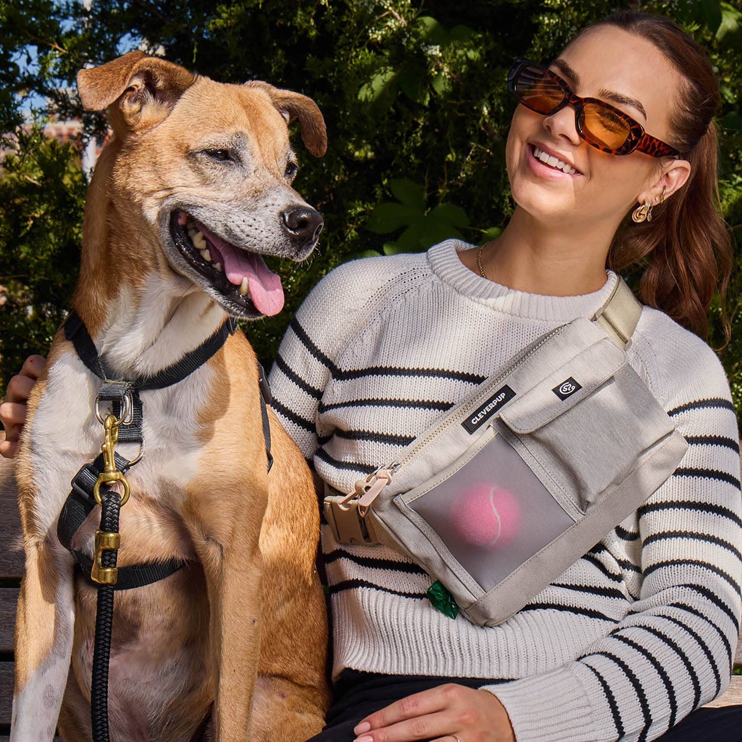 Dog Walk & Train Sling Bag: Leopard