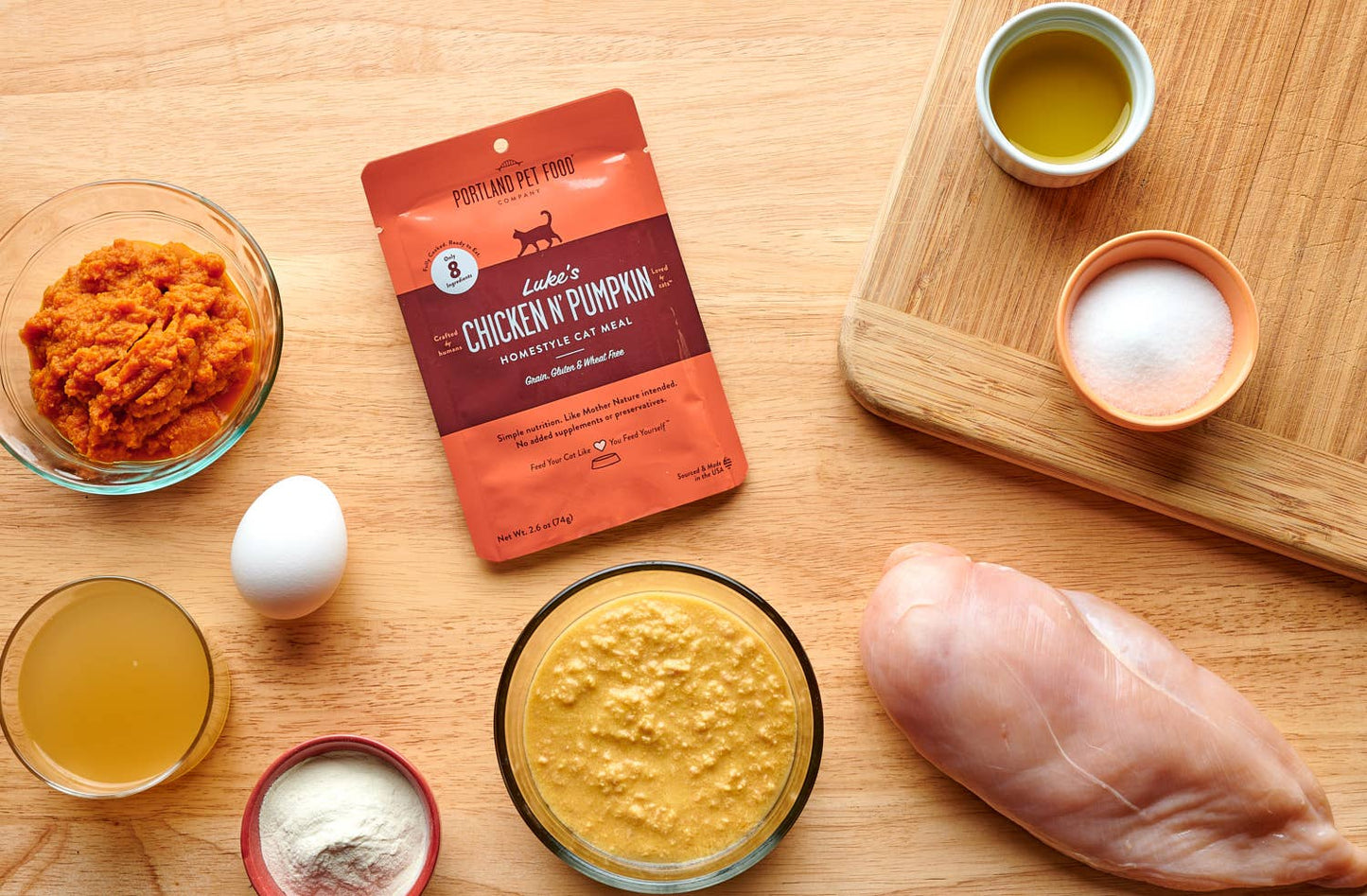 Portland Pet Food Luke's Chicken N' Pumpkin Human Grade Fresh Wet Food