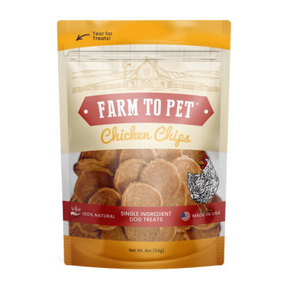 Chicken Chips Dog Treats: 4oz