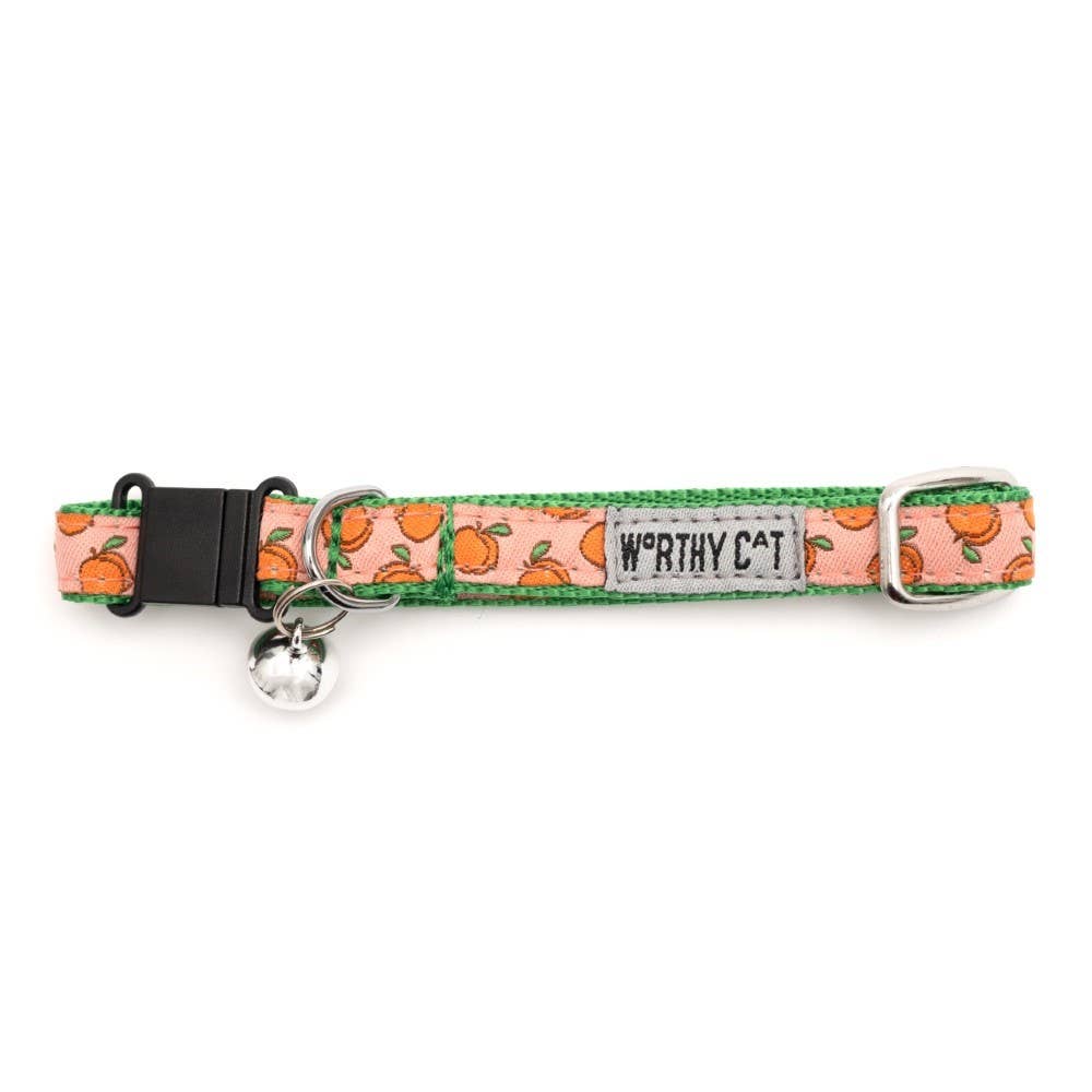 Peachy Keen Cat Collar: Peach / One Size Fits Most