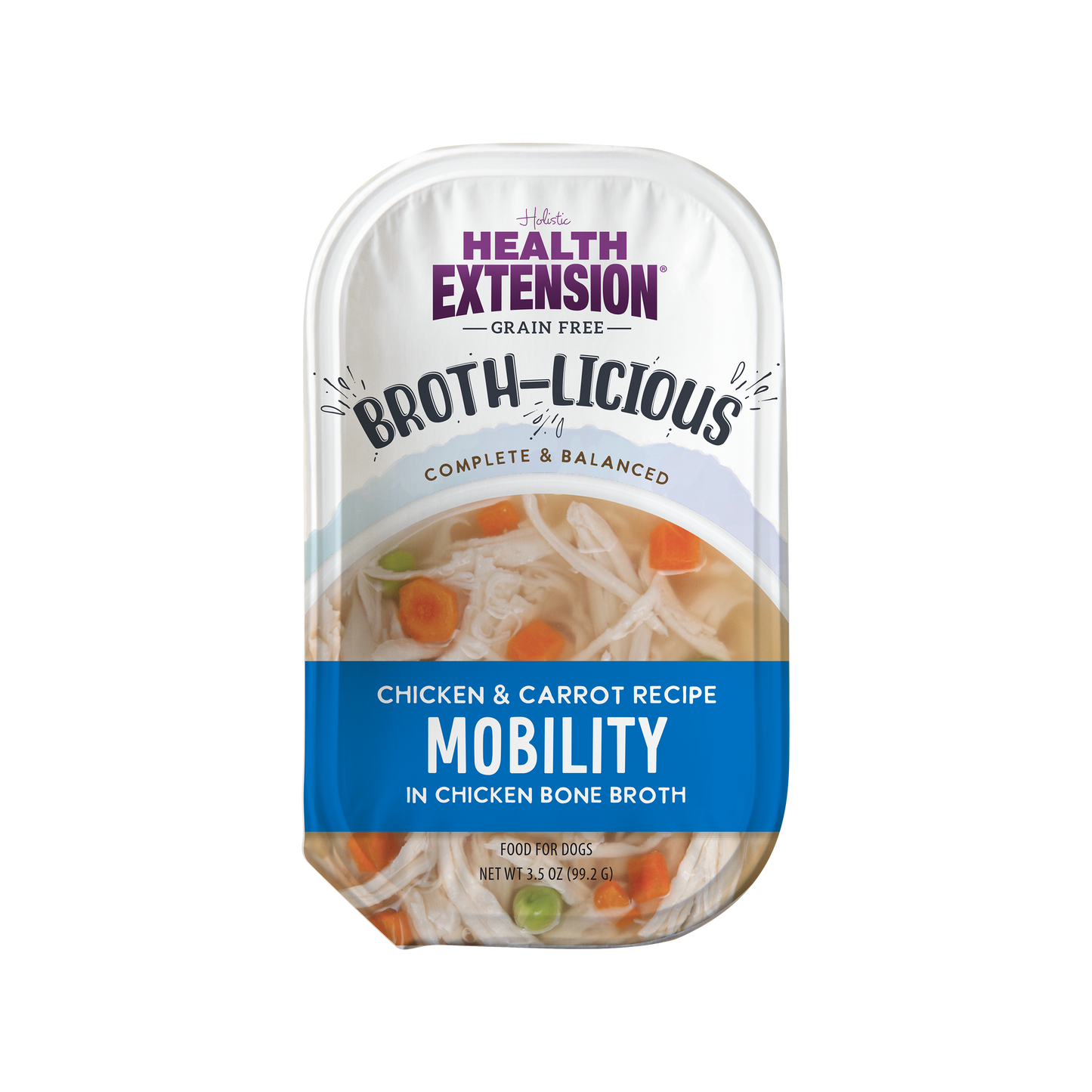 Broth-Licious Chicken & Carrots in Bone Broth- Mobility Recipe for Adult Dogs