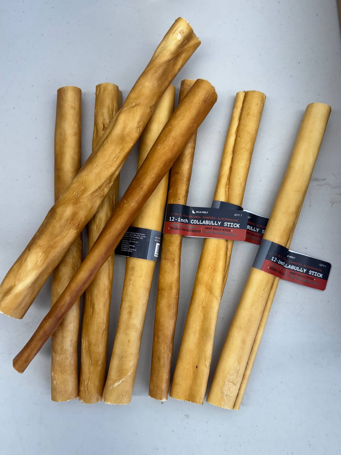 Wild Wolf 12-inch CollaBully Stick