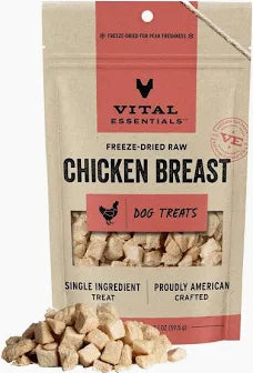 Vital Essentials Chicken Hearts Dog Treat