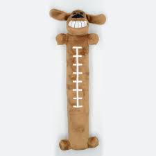 Multipet Tailgate Football Loofa Dog Toy