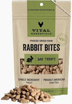 Vital Essentials Rabbit Bites Dog Treats