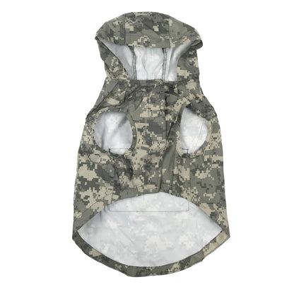 US Army Packable Dog Raincoat - Camo: Medium