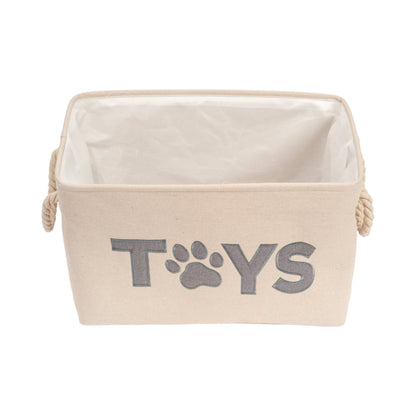 Fabric Pet Toy Storage Basket