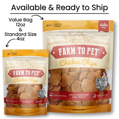 Chicken Chips Dog Treats: 4oz