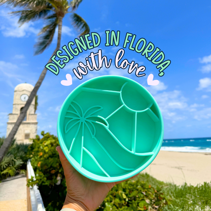 Happy Dingos Loco Coco Slow Feeder Bowl : Seafoam