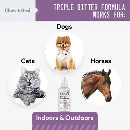 No Chew Spray For Dogs & Cats| Dogs Anti Chew Spray| Chew + Heal