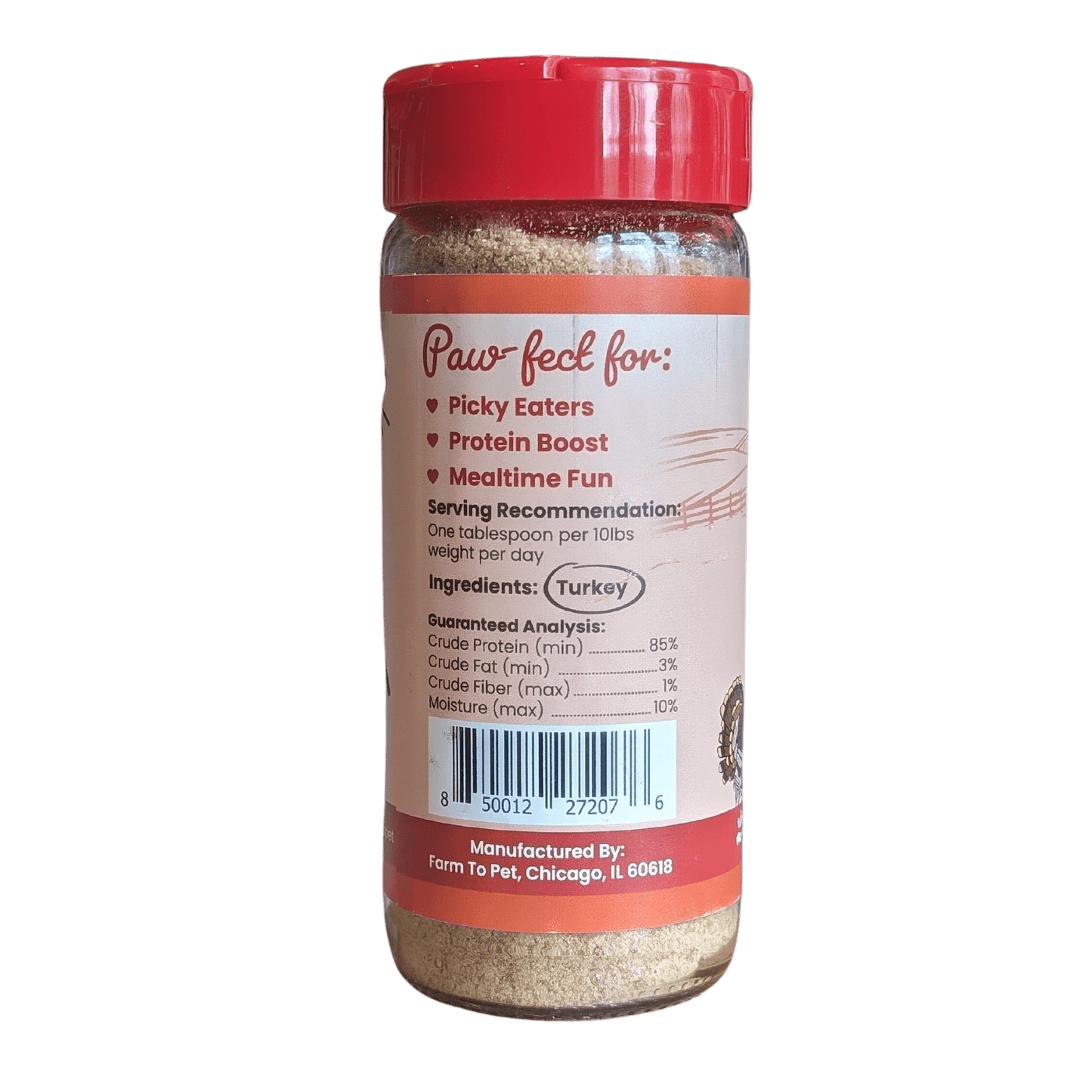 Treat Topper Turkey Dog Food Topper