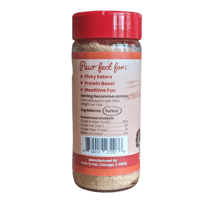 Treat Topper Turkey Dog Food Topper