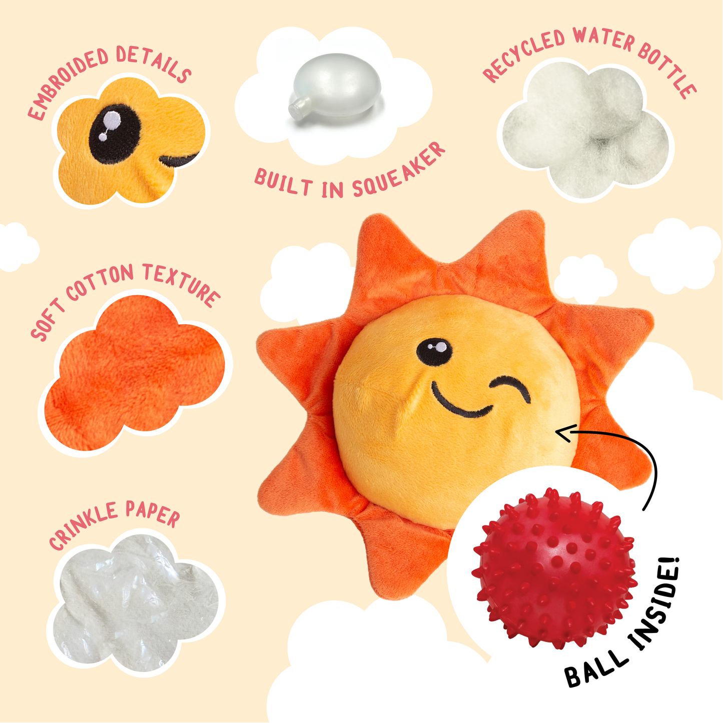 Sweet Sunshine Dog Toy