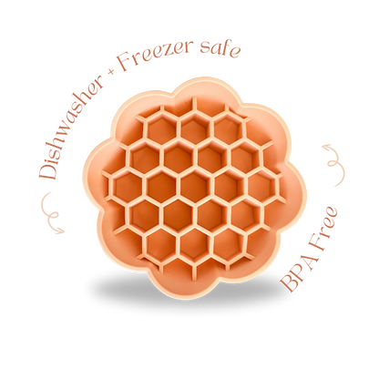 Daisy Slow Feeder Peach