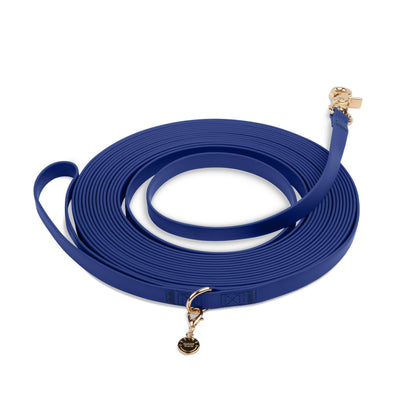 Signature Navy Waterproof Cloud 30 Ft Dog Leash