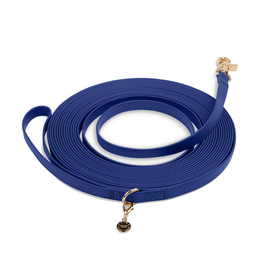 Signature Navy Waterproof Cloud 30 Ft Dog Leash