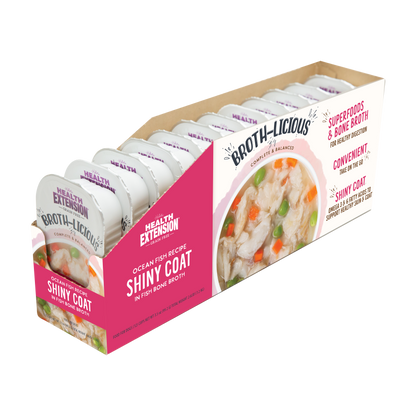 Broth-Licious Ocean Fish in Bone Broth -Shiny Coat Recipe for Adult Dogs