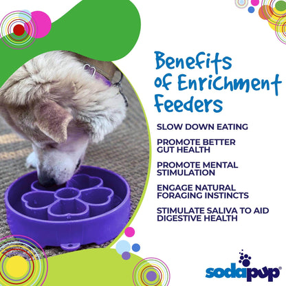 Flower Slow Feeder Bowl for Dogs: Flower Bowl - Pink