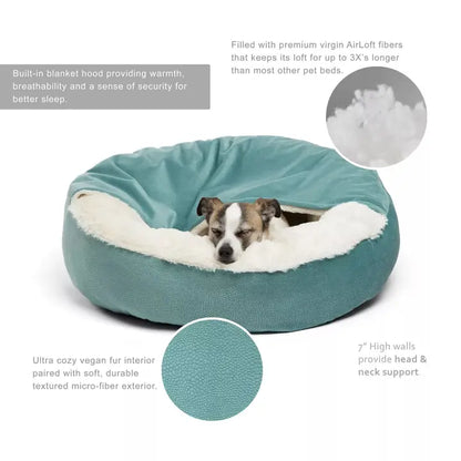 Cuddler Dog Bed: Tide Pool