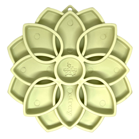 Mandala "Softie" eTray Enrichment Tray for Dogs: Light Green