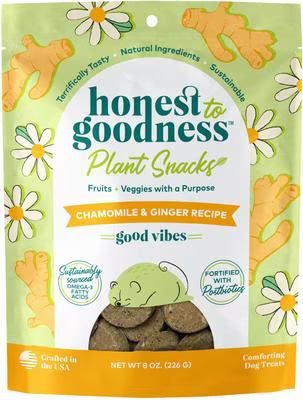 Honest To Goodness Good Vibes Chamomile & Ginger Dog Treats, 8-oz bag