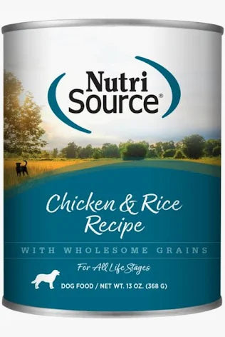 NutriSource Canned Dog Food: Chicken & Rice