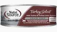 NutriSource Canned GF Cat Food: Turkey & Liver