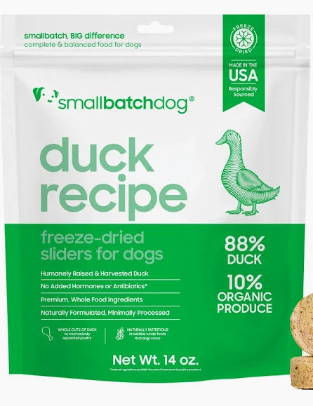 Smallbatch Pets Duck Freeze-Dried Dog Food, 14-oz bag